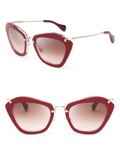 miu miu retro red glitter sunglasse|Miu Miu Sunglasses .